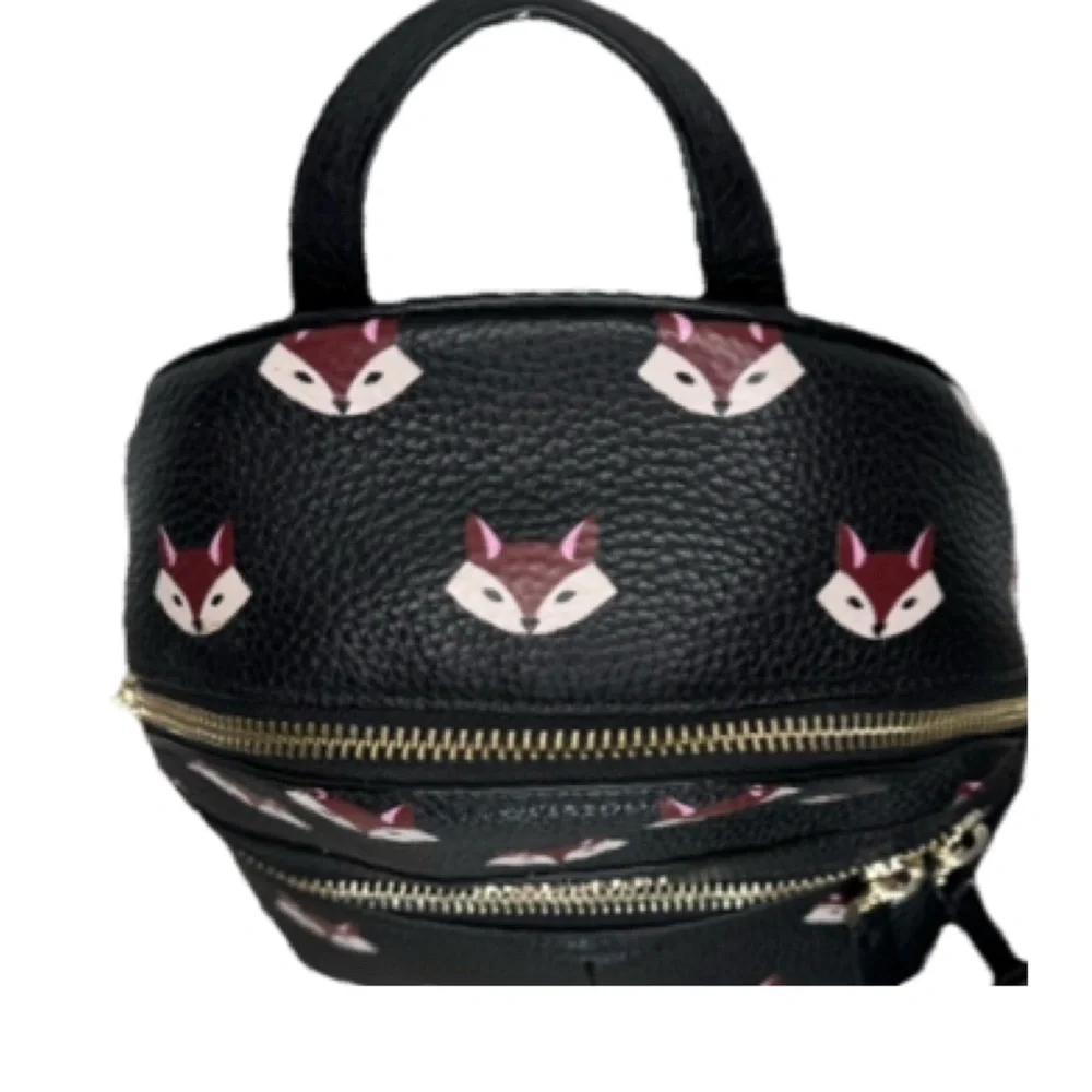 🦊♠️Kate Spade New York Out of the Woods Fox Mini Backpack w/COA♠️🦊 - Picture 6 of 12